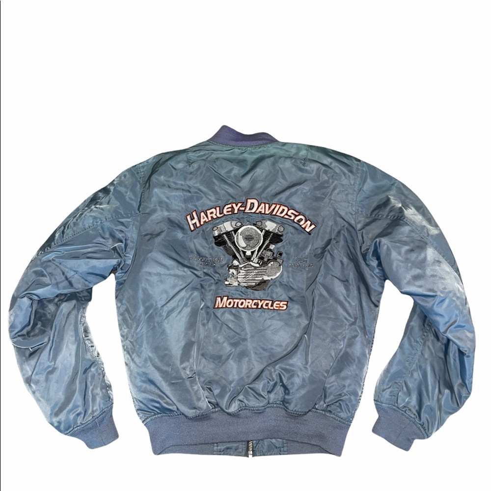 HARLEY DAVIDSON vintage small jacket knucklehead engine RARE embroidered